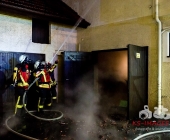 Großbrand in der Altstadt Besigheim - offener Dachstuhlbrand im Zentrum