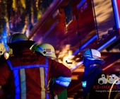 Großbrand zweier Hallen auf Landwirtschftlichem Anwesen - Kühe im Flammenmeer gefangen