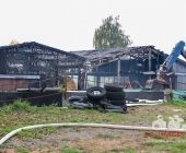 [Nachschlag Tagbilder] Großbrand zweier Hallen auf Landwirtschftlichem Anwesen - Kühe im Flammenmeer gefangen
