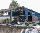 [Nachschlag Tagbilder] Großbrand zweier Hallen auf Landwirtschftlichem Anwesen - Kühe im Flammenmeer gefangen