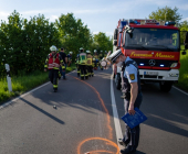 Verkehrsunfall mit mehreren verletzten Personen zwischen Marbach und Poppenweiler