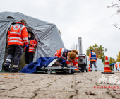 Amok-Übung: Gemeinsame Großübung des Deutschen Roten Kreuzes und des Polizeipräsidiums Ludwigsburg in Marbach am Neckar