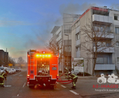 Brand in Gerlinger Wohn- und Geschäftshaus beschäftigt Feuerwehr über Stunden