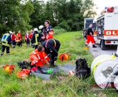 PKW besetzt mit 2 Rentner schanzt über Uferböschung - Beide Personen ertrinken im Neckar im PKW