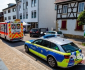 Nach Unfall Reanimation - Person verstorben - Steinheim Ludwigsburger Straße