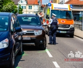 Nach Unfall Reanimation - Person verstorben - Steinheim Ludwigsburger Straße