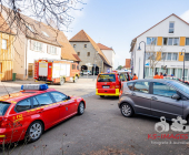 Gasaustritt im „Bädle“ Poppenweiler. Feuerwehr Ludwigsburg und Gefahrstoffzug Asperg im Großaufgebot vor Ort