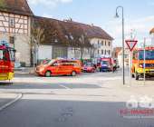 Gasaustritt im „Bädle“ Poppenweiler. Feuerwehr Ludwigsburg und Gefahrstoffzug Asperg im Großaufgebot vor Ort