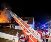 Wieder Scheune in Vollbrand - Landwirtschaftliches Anwesen wird Raub der Flammen. Kirchberg an der Murr