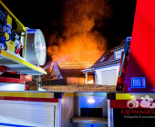 Wieder Scheune in Vollbrand - Landwirtschaftliches Anwesen wird Raub der Flammen. Kirchberg an der Murr