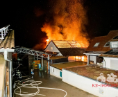 Wieder Scheune in Vollbrand - Landwirtschaftliches Anwesen wird Raub der Flammen. Kirchberg an der Murr