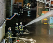 Wieder Scheune in Vollbrand - Landwirtschaftliches Anwesen wird Raub der Flammen. Kirchberg an der Murr