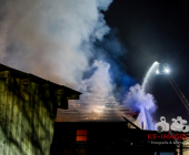 Wieder Scheune in Vollbrand - Landwirtschaftliches Anwesen wird Raub der Flammen. Kirchberg an der Murr