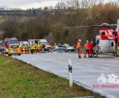 Nach Frontalunfall eine Person reanimationspflichtig - Mehre eingeklemmte und schwerverletzte L1100 Steinheim