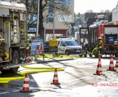 Brand in Trafostation, welche unter Wasser steht - Feuerwehr kann aus Gefahr nicht Löschen
