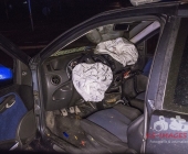 Alkoholisierter betrunkener donnert evtl. mit 160 Innerorts gegen Schildermast Motorblock wird herausgerissen