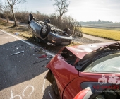 Schwerer Unfall mit mehren Fahrzeugen, mehrere Verletzte -  1 Pers schwerverletzt