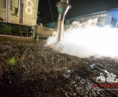 Gebäudebrand in einer Ölpresserei - Feuerwehr im Großaufgebot - Sonderfahrzeuge aus Stuttgart angefordert