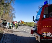 Unfall Rielingshausen PKW im Wald