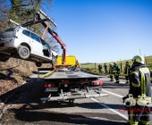 Unfall Rielingshausen PKW im Wald