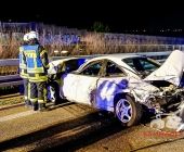 Schwerer Unfall auf der A81 bei Asperg