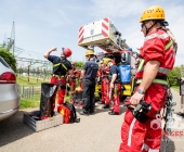 Person auf Funkmast erleidet medizinischen Notfall - Rettung in 50 Meter Höhe - Spezialkräfte aus Stuttgart vor Ort