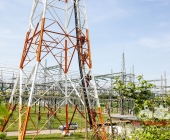 Person auf Funkmast erleidet medizinischen Notfall - Rettung in 50 Meter Höhe - Spezialkräfte aus Stuttgart vor Ort