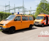Person auf Funkmast erleidet medizinischen Notfall - Rettung in 50 Meter Höhe - Spezialkräfte aus Stuttgart vor Ort