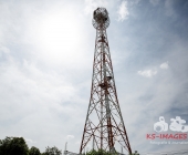 Person auf Funkmast erleidet medizinischen Notfall - Rettung in 50 Meter Höhe - Spezialkräfte aus Stuttgart vor Ort