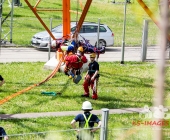 Person auf Funkmast erleidet medizinischen Notfall - Rettung in 50 Meter Höhe - Spezialkräfte aus Stuttgart vor Ort