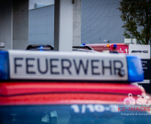 Batterien mit Lithium-Ionen brennen im Autowerk AMG in Affalterbach. Großeinsatz für Einsatzkräfte