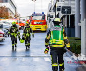 Batterien mit Lithium-Ionen brennen im Autowerk AMG in Affalterbach. Großeinsatz für Einsatzkräfte