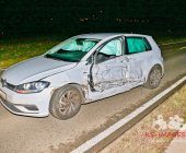 L1137 - zwischen Leonberg und Ditzingen: Verkehrsunfall unter Alkoholeinfluss mit drei beteiligten Fahrzeugen und mehreren Verletzten