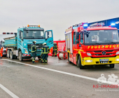 A81 LUDWIGSBURG: Gaffer - Wand verhindert blick auf Menschenrettung nach schwerem LKW-Auffahrunfall