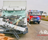 A81 LUDWIGSBURG: Gaffer - Wand verhindert blick auf Menschenrettung nach schwerem LKW-Auffahrunfall