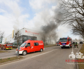 Grossbrand in Bietigheimer Möbelhaus - Großeinsatz für Feuerwehr, Rettungsdienst und Polizei