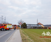 Pleidelsheim: Feuer an Flüchtlingsunterkunft - Marbacher Straße - Mehrere Feuerwehren auch hier im Einsatz