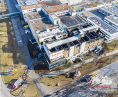 LUFTAUFNAHMEN - Ein Tag nach dem Grossbrand in Bietigheimer Möbelhaus - Großeinsatz für Feuerwehr, Rettungsdienst und Polizei