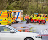 Großer Sucheinsatz auf dem Neckar zwischen Marbach und Ludwigsburg, nachdem ein Boot in starker Strömung gekentert sein soll