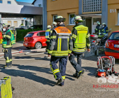 Kellerbrand führt zu einer massiven Rauchentwicklung auf der Straße – Feuerwehr Ludwigsburg im Löscheinsatz