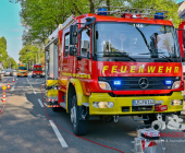 Kellerbrand führt zu einer massiven Rauchentwicklung auf der Straße – Feuerwehr Ludwigsburg im Löscheinsatz