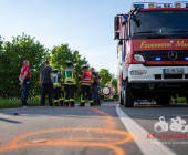 Verkehrsunfall mit mehreren verletzten Personen zwischen Marbach und Poppenweiler