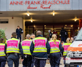 Amok-Übung: Gemeinsame Großübung des Deutschen Roten Kreuzes und des Polizeipräsidiums Ludwigsburg in Marbach am Neckar