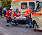 Amok-Übung: Gemeinsame Großübung des Deutschen Roten Kreuzes und des Polizeipräsidiums Ludwigsburg in Marbach am Neckar