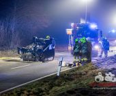 Schwerer Verkehrsunfall auf der L1127: Fahrer schwer verletzt nach riskantem Überholmanöver