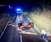Schwerer Verkehrsunfall auf der L1127: Fahrer schwer verletzt nach riskantem Überholmanöver