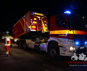 Brand in Gerlinger Wohn- und Geschäftshaus beschäftigt Feuerwehr über Stunden