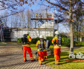 Erste Motive **Brand in Aussegnungshalle Ingersheim nach Schweißarbeiten**