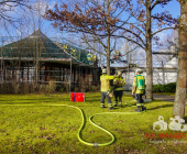 Erste Motive **Brand in Aussegnungshalle Ingersheim nach Schweißarbeiten**