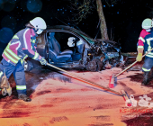 Unter Alkohol gegen den Baum geprallt. Feuerwehr muss Frau aus dem Auto schneiden